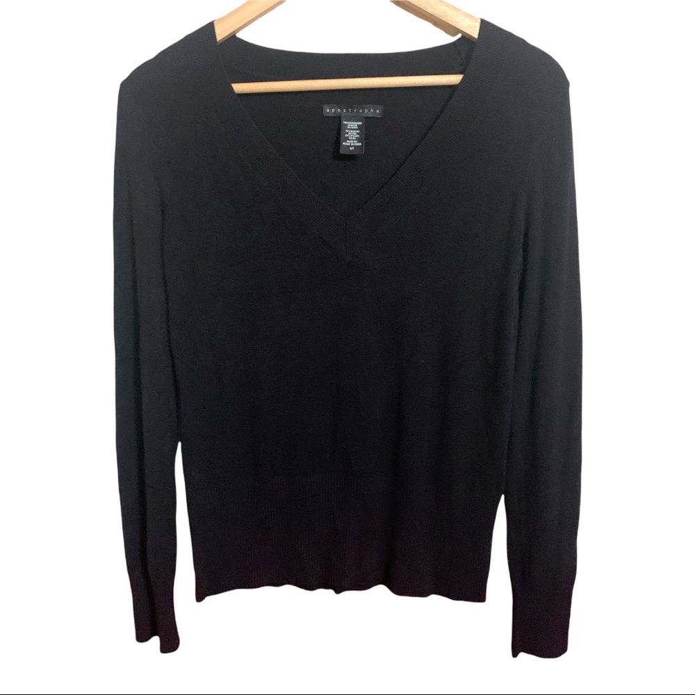 Apostrophe V Neck Light Weight Sweater S